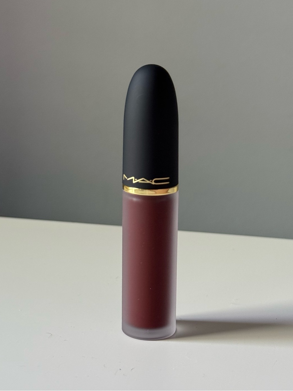 MAC Cosmetics Powder Kiss Lip + Cheek Mousse Lipstick - Pretty Pleats (Burgundy)
